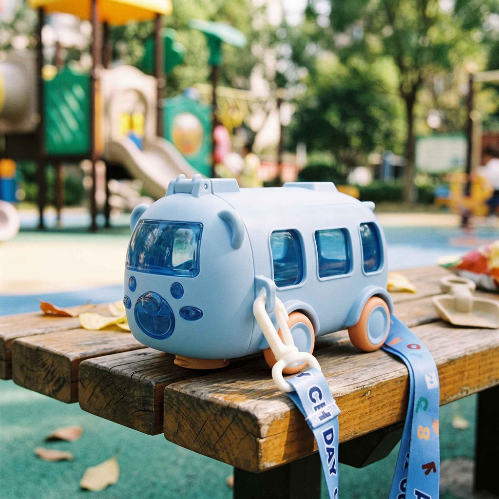 Bus-Shaped Water Bottle with Carry Strap — 500ml — supplier product image 3