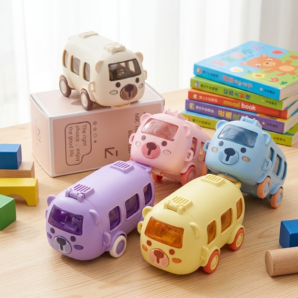 Baby Bus Water Bottle — 500ml, Random Colour — supplier product image 4