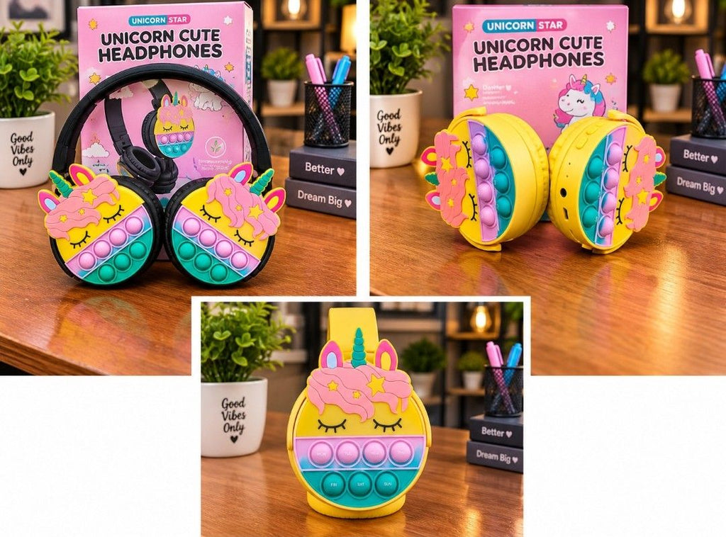 Unicorn Pop-It Headphones — Random Colour