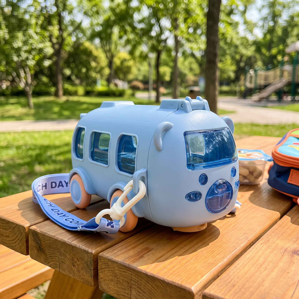 Bus-Shaped Water Bottle with Carry Strap — 500ml — supplier product image 4