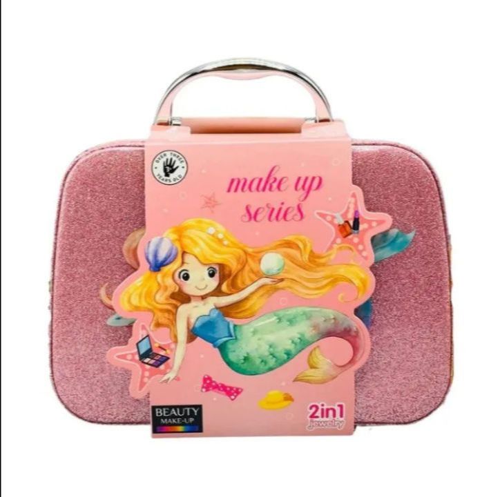 2-in-1 Pretend-Play Makeup Bag Set