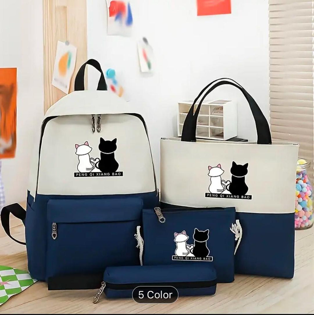 Cat Print School Bag Set — supplier product image 6