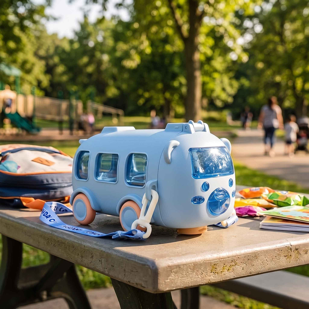 Bus-Shaped Water Bottle with Carry Strap — 500ml — supplier product image 2