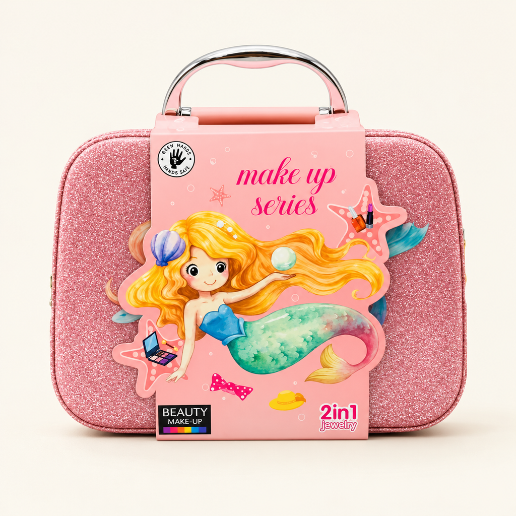 2-in-1 Pretend-Play Makeup Bag Set