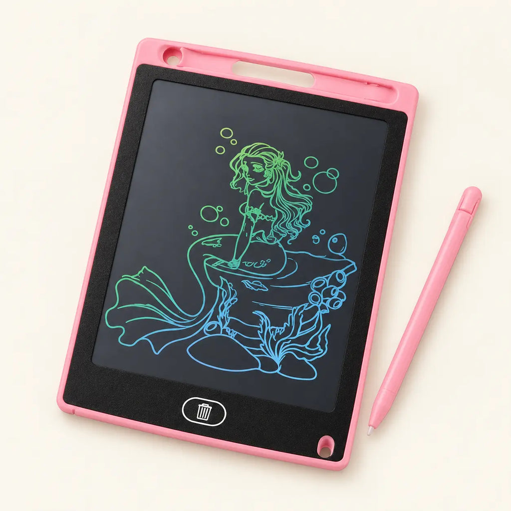 8.5-Inch LCD Writing Tablet — Random Colour — pink example; supplied colour varies