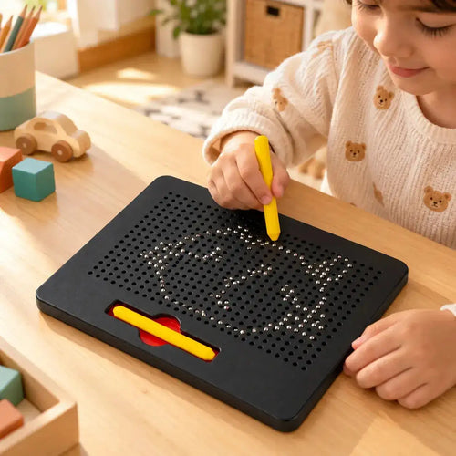 Magnetic Bead Drawing Board with Pen - photo 1